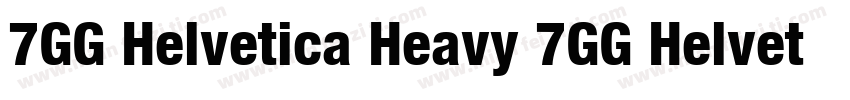 7GG Helvetica Heavy 7GG Helvetica H字体转换